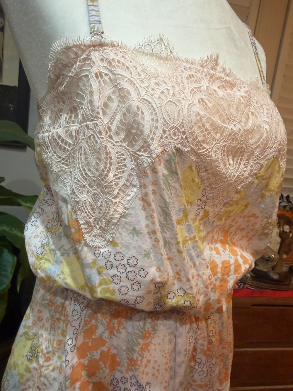 Victoria’s Secret floral and lace romper.